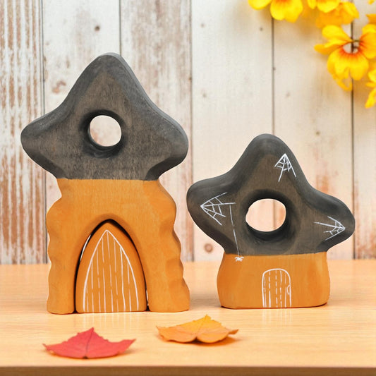 2-Piece Halloween Spooky Houses