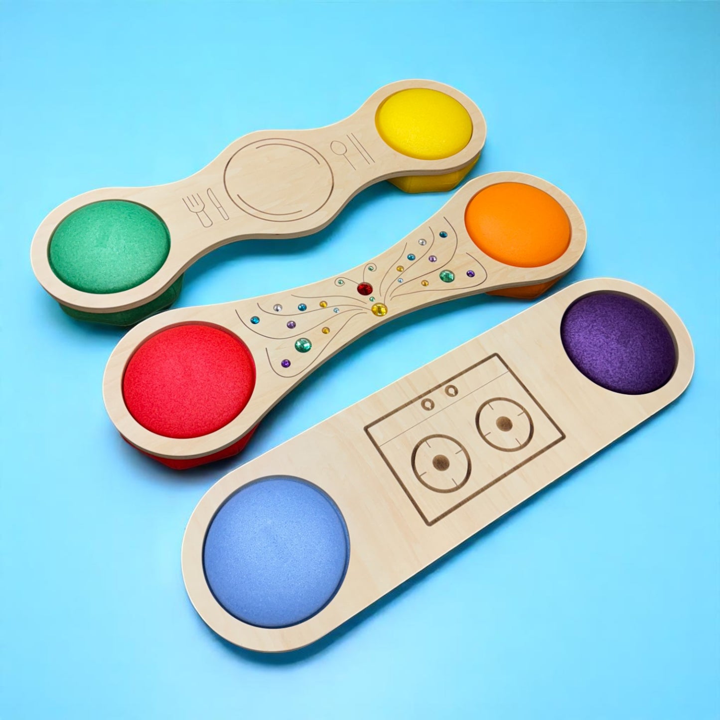 connector boards – 3-piece themed set for stepping stones