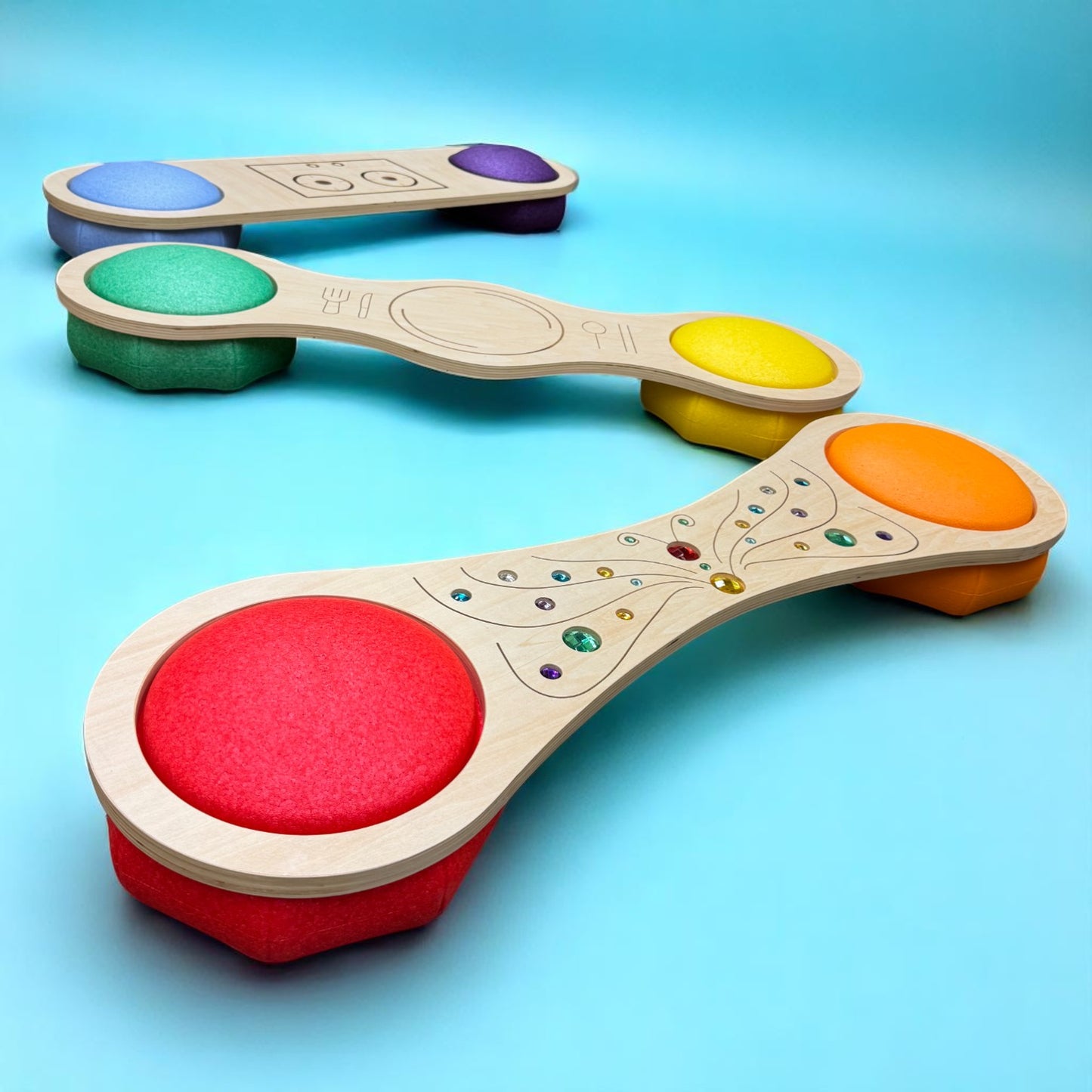 connector boards – 3-piece themed set for stepping stones