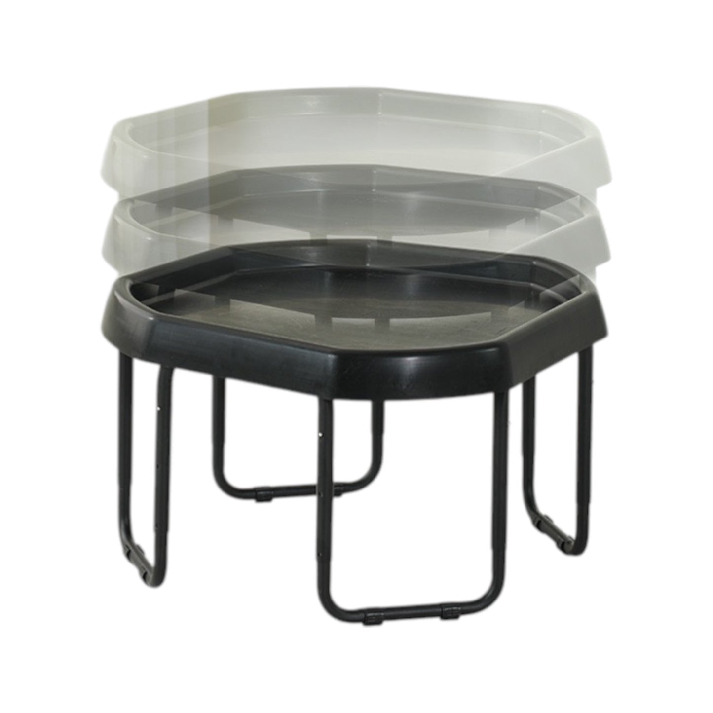 adjustable height sensory play table – 28” octagon tray table for kids