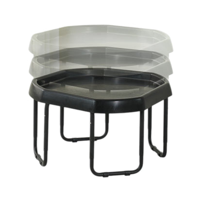 Adjustable Height Sensory Play Table – 28” Octagon Tray Table for Kids