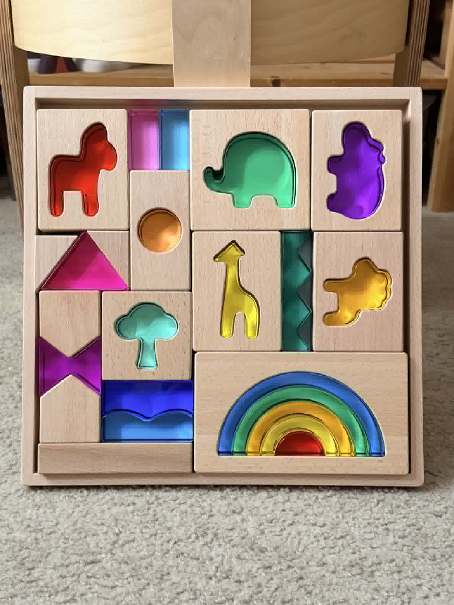 Green Elephant Original Design – Wild Rainbow Safari Blocks