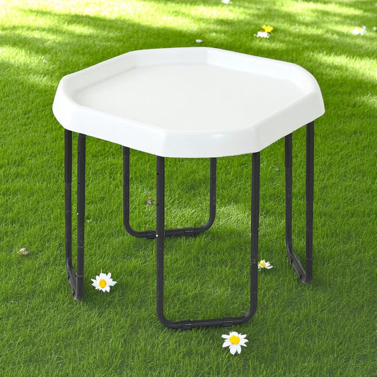 Adjustable Height Sensory Play Table – 28” Octagon Tray Table for Kids