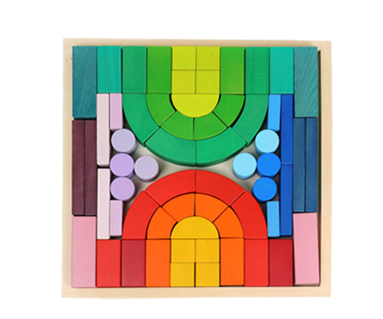 Large Romanesque Stacking Puzzles Building Blocks