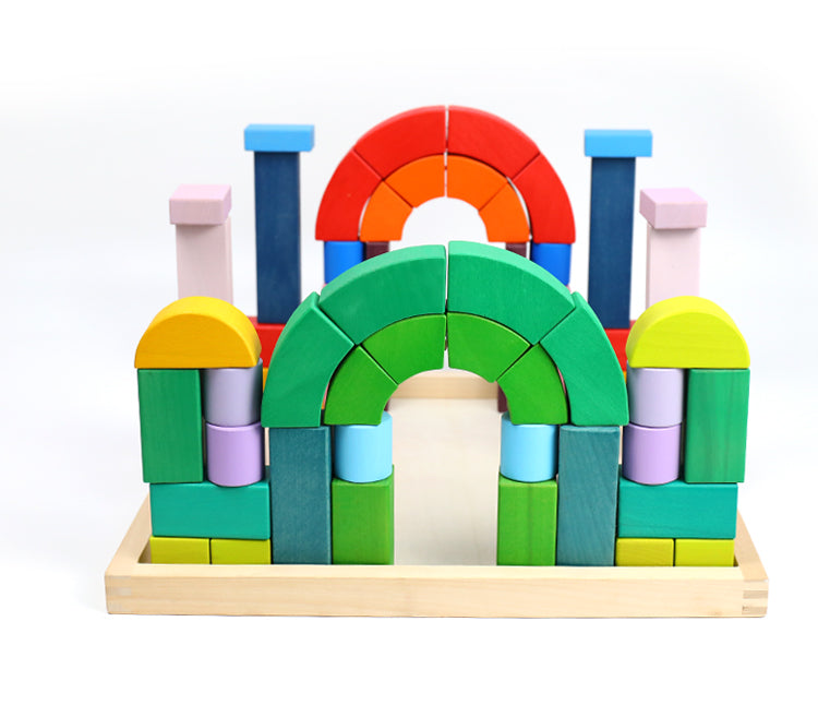 Large Romanesque Stacking Puzzles Building Blocks