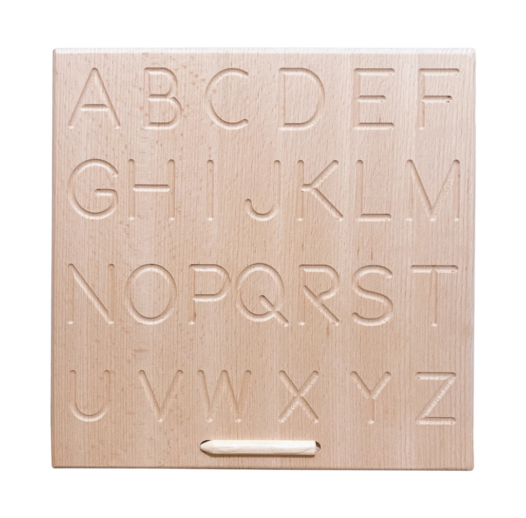 Alphabet Wooden Tracing Board Reversible ABC Learning & Education Aid