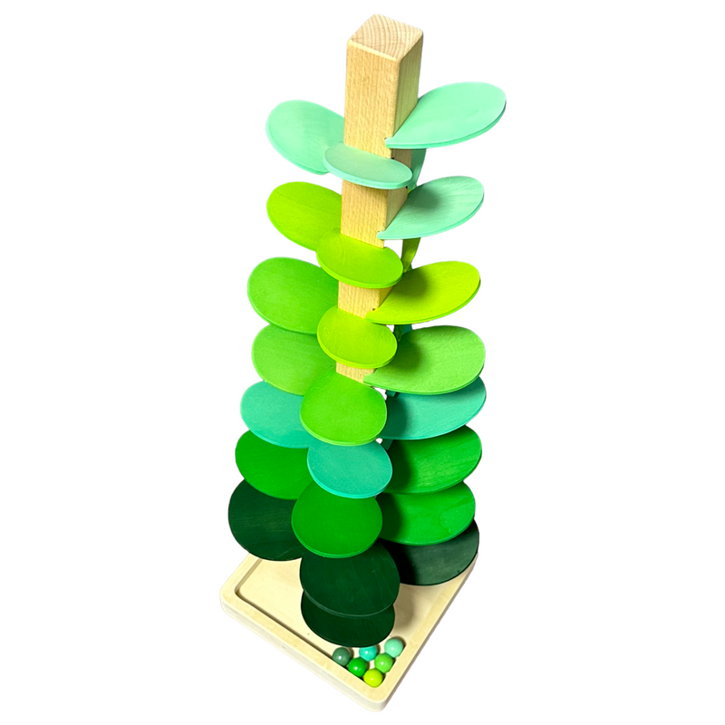 **Bundle Deal**NEW Large Green Marble Tree with 12 Wooden Balls in Pastel/Macaron Colors Set