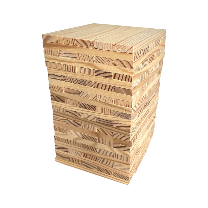 120 Pcs Natural Wooden Building Planks Set