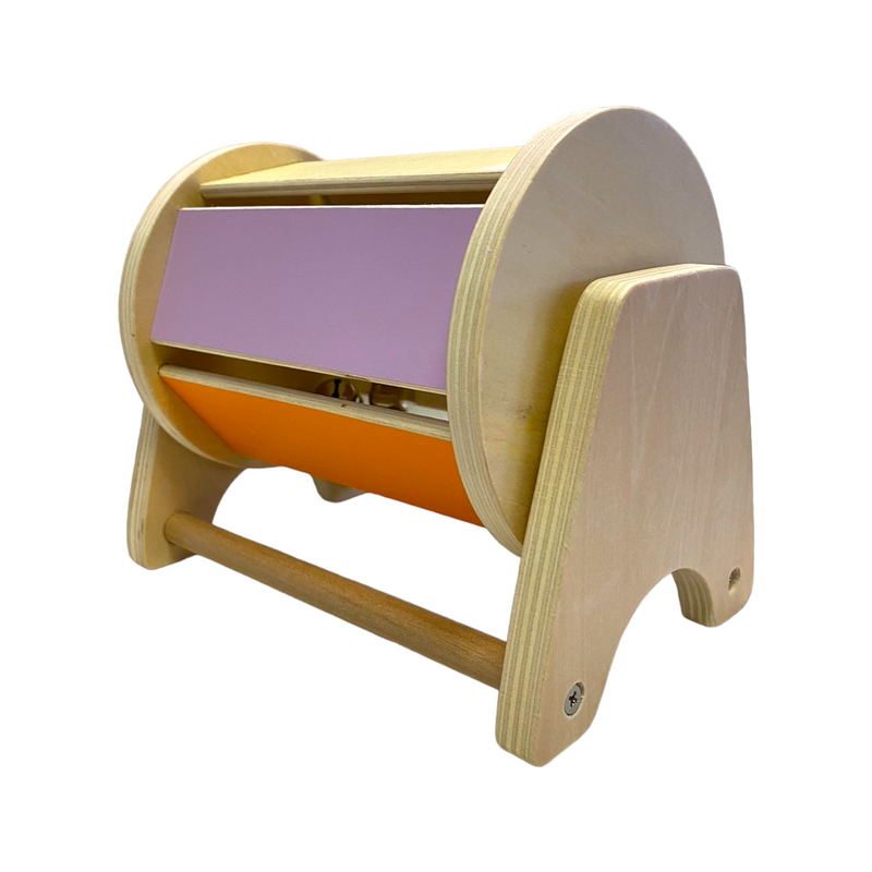 Montessori Spinning Drum in Pastel Colors
