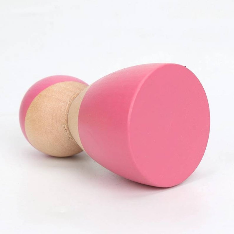 12 pcs wooden peg dolls in pastel/macaron colors