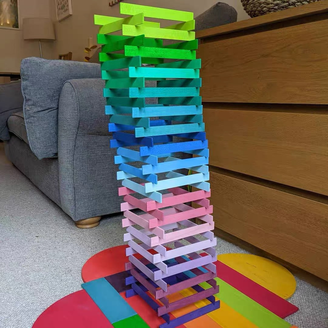 **Preorder (Ships in 23 Weeks)**120 Pcs STAINED Leonardo Building St