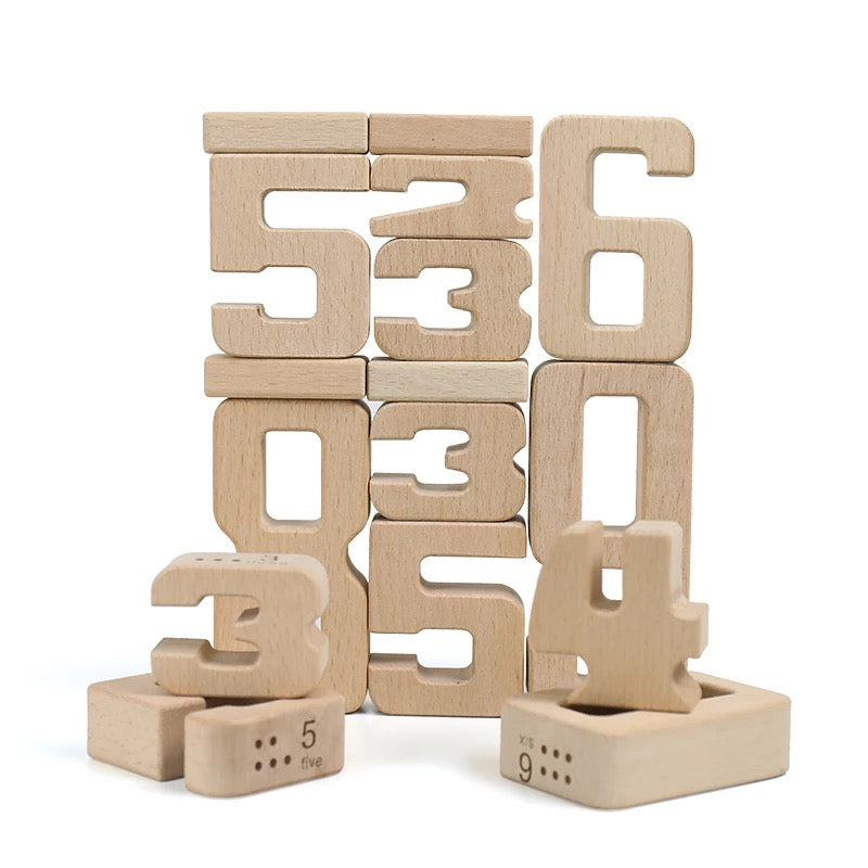 60Pcs Natural Wood Numbers – The Diversified Classroom
